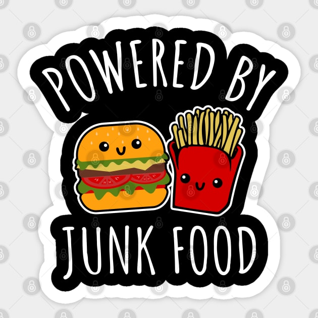 Powered By Junk Food Sticker by LunaMay